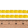 Transparent Glass Beads Strands GLAA-T028-14T-02-4