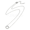 Ring 304 Stainless Steel Crystal Rhinestone Pendant Necklaces & Bracelets & Stud Earrings Sets for Women SJEW-C004-09P-01-4