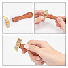 1Pc Golden Brass Stamp Head DIY-CP0006-09A-3