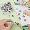 80Pcs 304 Stainless Steel Stud Earring Findings STAS-ME0001-44-3