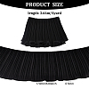 4 Yards Polyester Pleated Elastic Lace Ribbon OCOR-FG0001-79A-2
