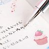 Lipstick Shape Empty Tube Black Ink Ballpoint Pens DIY-H123-A04-5