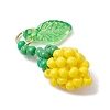 Glass Seed Beaded Rose Pendants PALLOY-MZ00627-01-3
