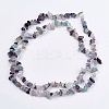 Natural Fluorite Stone Bead Strands G-R192-05-3