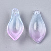 Two Tone Spray Painted Glass Pendants GLAA-N042-001A-D04-2