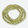 Electroplate Glass Beads Strands EGLA-A034-T4mm-K15-3