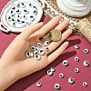 20Pcs Printed Opaque Acrylic Beads SACR-YW0001-96A-5