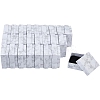 25Pcs Square Marble Print Paper Jewelry Gift Box CON-FI0001-01-1