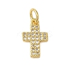 Rack Plating Brass Micro Pave Cubic Zirconia Charms KK-P279-10G-1