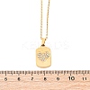 201 Stainless Steel Crystal Rhinestone Pendant Necklaces for Women NJEW-F335-01G-02-3