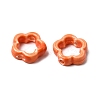 Flower Hollow Glazed Porcelain Bead Frame PORC-A034-09J-2