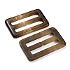 Rectangle Shape Resin Buckle Clasps RESI-WH0035-25C-05-2