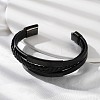 Ion Plating(IP) Braided Microfiber Leather Multi-strand Bracelets for Men BJEW-Z081-02EB-2