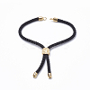 Nylon Twisted Cord Bracelet Making MAK-T003-01G-3