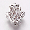 Brass Cubic Zirconia Beads LS-KK-P134-05P-2