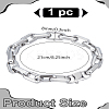1Pc Stainless Steel Cable Chain Bracelets for Men BJEW-LP0001-02-2