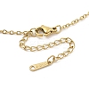 304 Stainless Steel & Plastic Pearl Bowknot Pendant Cable Chain Necklaces NJEW-H044-09G-3