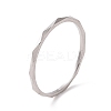 Non-Tarnish 201 Stainless Steel Rhombus Finger Ring for Women RJEW-I089-52P-1