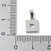 Ion Plating(IP) 304 Stainless Steel Micro Pave Cubic Zirconia Pendants STAS-Z107-06P-02-3