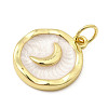 Brass Enamel Pendants KK-K302-11G-2