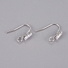 Brass Earring Hooks KK-L198-013P-1
