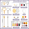 DIY Wood Sports Ball Beadable Keychain Jewelry Making Kits DIY-PH0023-91-5
