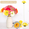 15Pcs 5 Colors Cloth & Flocking Artificial Chrysanthemum Flower FIND-WR0001-79-5