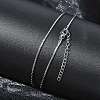 1.2MM 304 Stainless Steel Boston Link Chain Necklaces NJEW-D328-01P-03-1