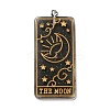 Transparent Resin Tarot Card Pendants LS-MACR-C026-05A-1