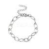 304 Stainless Steel Link Chain Bracelets for Women BJEW-B169-01P-5