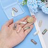 10Pcs 2 Styles Natural Paua Shell Pendants KK-WR0001-71-3