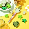 16Pcs 8 Style Leaf Silicone Beads SIL-CJ0001-73-6