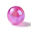 UV Plating Rainbow Iridescent Acrylic Beads OACR-C010-14A-1