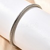 304 Stainless Steel Twisted Rope Shape Bangles for Women BJEW-C091-02B-GP-3