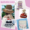 6 Yards 6 Colors Polyester Flower Embroidery Lace Trim Ribbon OCOR-PH0005-66-5