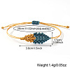 Handmade Waxed Cord Braided Bracelets for Women WF3570-1-2