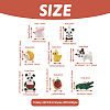 32Pcs 8 Styles Opaque Resin Pendants RESI-BY0001-04-4