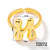 Fashionable Letter Brass Open Cuff for Women UR6840-14-1