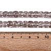 Crackle Transparent Glass Beads Strands GLAA-N069-03A-02-4