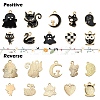 20Pcs 10 Styles Alloy Enamel Pendants ENAM-YW0004-20-4