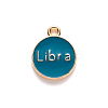 Alloy Enamel Pendants ENAM-S124-01B-05K-3