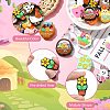 15Pcs 15 Styles Easter Theme Food Grade Eco-Friendly Silicone Beads SIL-CJ0002-71-3