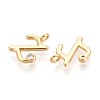 Brass Micro Pave Cubic Zirconia Charms KK-N263-97G-Z-2