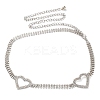 Alloy Crystal Rhinestone Link Chain Belts AJEW-U019-01P-01-2