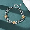201 Stainless Steel Chain Bracelets BJEW-P378-01A-A-2