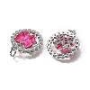 Brass Micro Pave Cubic Zirconia Pendants KK-Q043-07P-01-2