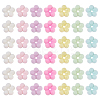 60Pcs Flocking Opaque Acrylic Beads FIND-GA0008-13-1