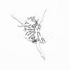 Non-Tarnish Dancer Brooch JEWB-N007-001P-FF-3