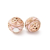 Handmade Resin Indonesia Round Beads IPDL-P005-06KCG-01-2