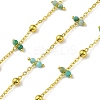 Handmade Faceted Natural Amazonite Beaded Chains CHC-L050-02G-08-1